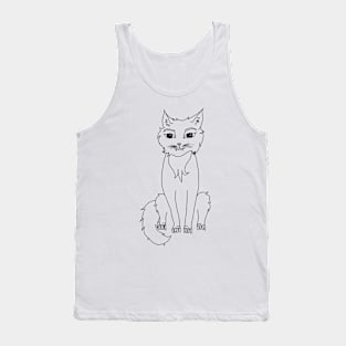 Cute cartoon cat Tank Top